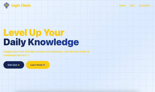 Logic Chain: Daily Quiz App
